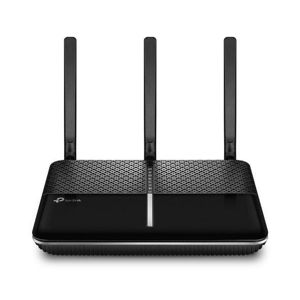 TP-LINK Archer VR2100 AC2100 Wireless MU-MIMO VDSL/ADSL Modem Router with multiple ports and antennas for enhanced connectivity.